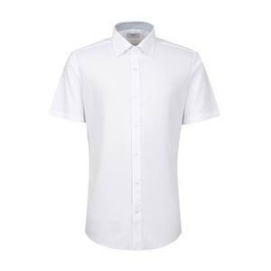 [레노마(셔츠)][롯데 청량리점] TC스판 트윌 솔리드 반소매 슬림핏셔츠 RZUSL0010WH