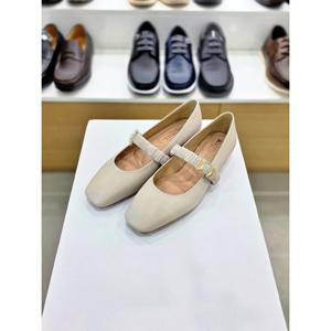 [탠디]플랫 메리제인 여성 2CM굽 구두 아이보리 125014_DG