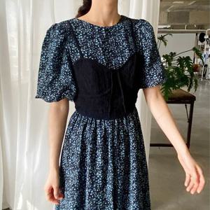 [헤레이스]플라워 뷔스티에 원피스_YMSH25SS684