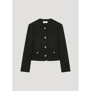 [리스트]라운드넥 체크 트위드 자켓 TWWJKP52060