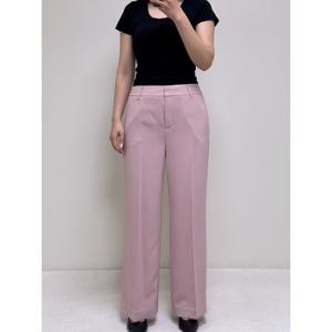 [꼼빠니아]봄여름 핑크 셋업 오피스룩 슬랙스 팬츠 AFU4WTP100PK