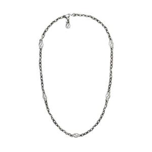 구찌 실버 네클리스 인터로킹 G 실버 에이지드 피니쉬 616941-J8400-0811