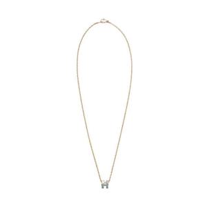 에르메스 미니 팝아슈 펜던트 골드 하드웨어   블루 랑 H147992F05