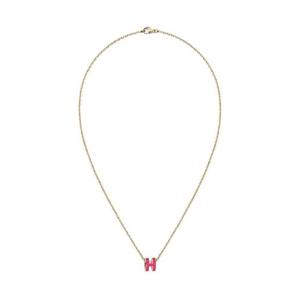 에르메스 미니 팝아슈 펜던트 골드 하드웨어   로즈 익스트림 H147992FS7