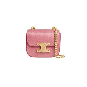 셀린느 미니 체인 클로드 파이톤 핑크 10L844GF9-25PI