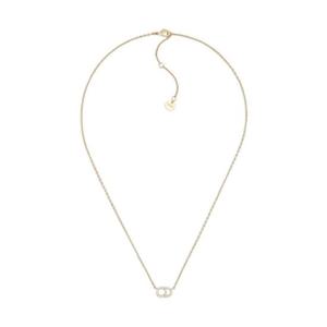 디올 클레어 D 룬 네클리스 골드 피니쉬 메탈 화이트 크리스탈 N0717CDLCY-D301