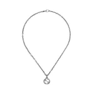 구찌 인터로킹 G 펜던트 네클리스 실버 455307-J8400-0811