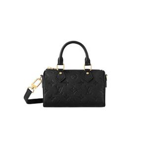 루이비통 나노 스피디 모노그램 앙프렝뜨 레더 블랙 M82450