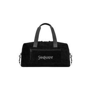 생로랑 자카드 생로랑 더플백 블랙 화이트 594400-FACGA-1070
