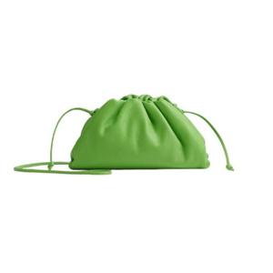 보테가 베네타 미니 레더 파우치 에시드 그린 585852V1BW03815