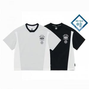 내셔널지오그래픽키즈  (K252UTS140) 프로즌 쿨웨이브 컬러블럭 우븐 반팔 티셔츠