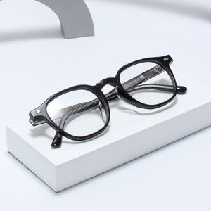 [루킹포유]NN044 아세테이트 풀프레임 뿔테안경 C1 블랙