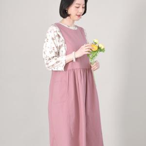 [애비뉴투지]알프스 셔링 민소매 봄 여름 롱 원피스 K03326