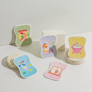 아트박스/닥터하우스 닥터하우스 오미자 생분해 수세미 5P세트