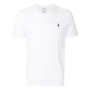 POLO RALPH LAUREN 폴로 랄프 로렌 남성용 화이트 코튼 티셔츠로고 포함 710680785003