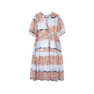 [레코브]브이넥 프린트 원피스 LC31D6OP534X