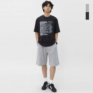 [스콰즈]스콰즈 남자 버뮤다 팬츠 와이드 밴딩 반바지 SHL091