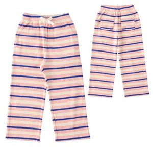 [블루독8-키즈] 핑크 멀티스트라이프립팬츠 골지 와이드 트레이닝 바지 츄리닝 두돌선물 초등 25A1541550