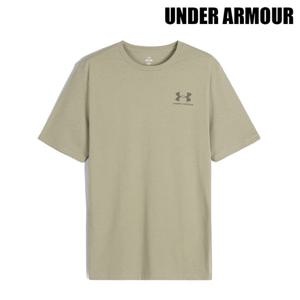 언더아머 남성 반팔티 UA 스포츠스타일 레프트 체스트 시티카키 1326799-302