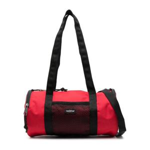 이스트팩 레드 미디엄 더플 로고 패치 숄더 백 EK0A5BFR2A41 RE