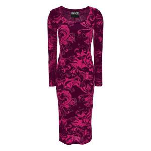 25 FW 베르사체진스꾸뛰르 바로크 프린트 긴소매 미디 드레스 79HAO920JS500 TP441280122