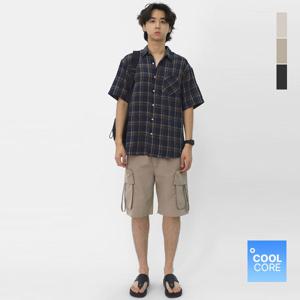 [스콰즈]스콰즈 남자 스판 밴딩 나일론 발수 쿨 반바지 SIRP002