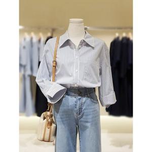 [숲]등판 레터링 배색 셔츠 SB8LS30A