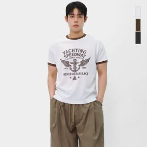 [스콰즈]스콰즈 남자 머슬핏 반팔 링거 티셔츠 SRG004