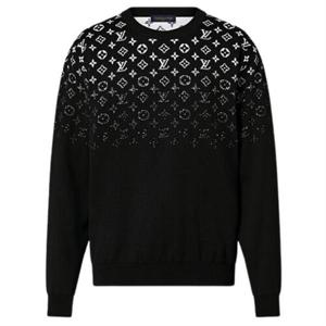 루이비통 그라디언트 코튼 크루넥 화이트 블랙 1AFAPY