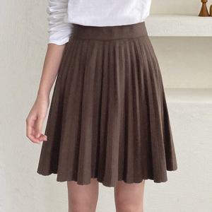 [올리비에스클로젯] 데일리 플리츠 니트 밴딩 스커트_O2509SK601C