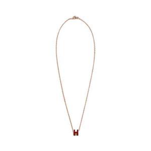 에르메스 미니 팝아슈 펜던트 로즈 골드 하드웨어   뉴 루즈 H147992FOA8