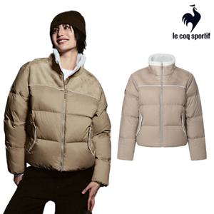 [르꼬끄] 여성 루즈핏 페이크 무스탕 다운 자켓 QQ422ODJN6_DBG