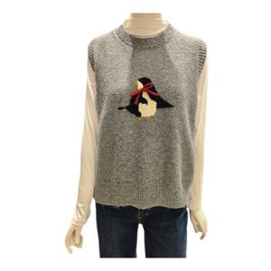 [숲]펭귄 리본 니트 조끼SBAVK32