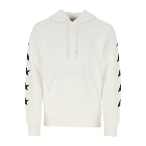 골든구스 화이트 스타 패턴 코튼 알리기에로 후드티 GMP01224P0