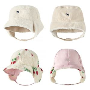 [블루독8-키즈] 택1 크림 베이직덤블리버시블버킷햇 양면 방한 귀달이모자 두돌선물 초등 25C1980101