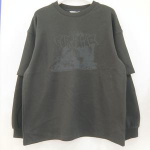 [에꼴리에][모다부평]빈티지 프린팅 레이어드티/25D5431BK_BP