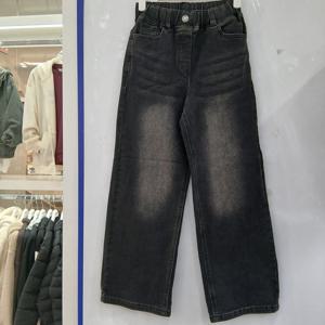 [에꼴리에][모다부평]와이드 블랙 워싱진/25D0255BK_BP