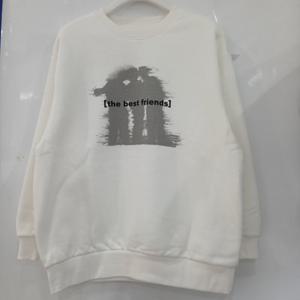 [에꼴리에][모다부평]쉐도우 빈티지 프린팅 맨투맨티/25D1404IV_