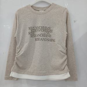 [에꼴리에][모다부평]와끼 셔링 슬림 레이어드티/25RT455OT_BP