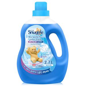 [스너글] 블루스파클 강력 액체세제 2.7L 대용량 드럼 겸용 실내건조 이염 방지 세탁