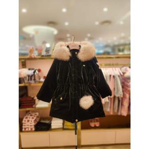 프렌치캣5 여아 블랙야상오리털퍼안감점퍼 (Q55DBJ080)