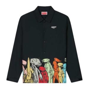 겐조 퓨처라 그래픽 버튼 코치 재킷 FF65BL0609NT 99 99