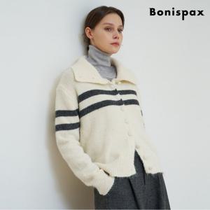 [보니스팍스]오버핏 카라 울 니트 가디건 (XP4CK008L0)