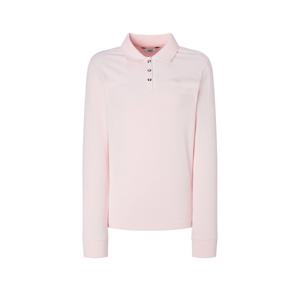 닥스 골프 여성 25FW PREMIUM 핑크 로고 엠보 니트 카라 티셔츠 DNTS5C659P2