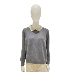 [숲]카라배색 니트 SBALK341