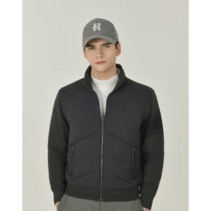 헤지스 골프 25FW 네이비 남성 하이브리드 구스다운 점퍼 HUJU5D752N3