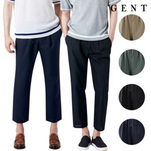 [겐트옴므]남성용 아띠제 밴딩 쿨 슬랙스 9부 팬츠_GP7204C