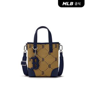 [MLB공식] 24N 다이아 모노그램 자카드 미니 크로스백 BOS (L.Beige) 3ACRS054N