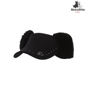 [블랙앤화이트] 여성 이어머프 바이저 8714LXAS_BLACK