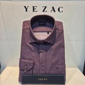 [예작]퍼플 면혼방 솔리드 일반핏 기모셔츠(YJ2WUR770PP)_DG